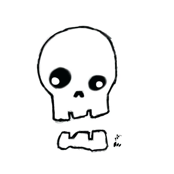 600x600 Skull Drawings Easy How To Draw Skulls Beginner Skull Draw Easy