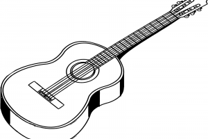 300x200 Gitara Clipart Black And White Clipart Station