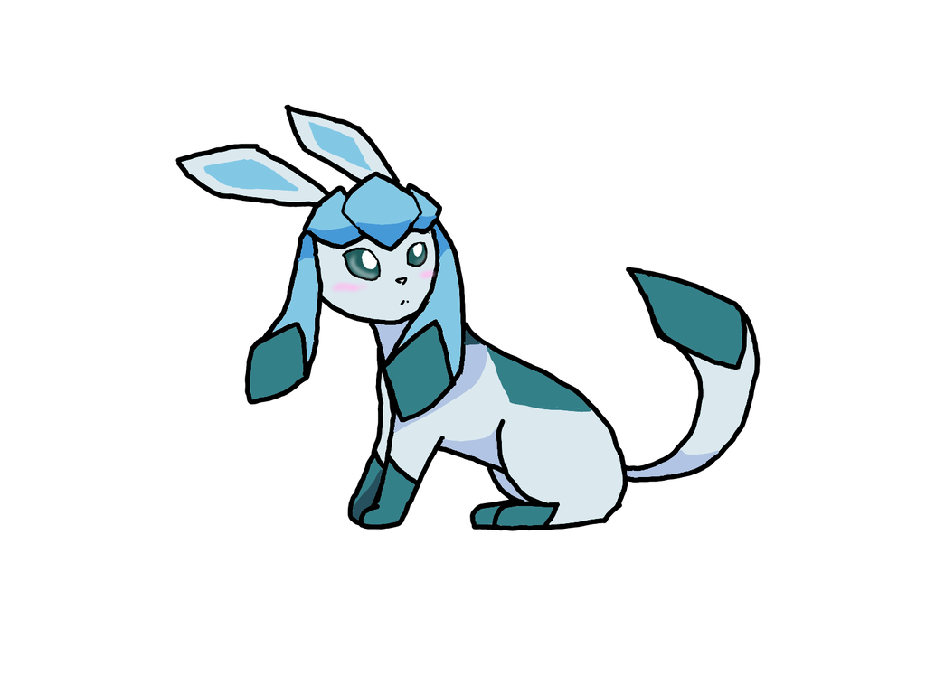 1024x768 Glaceon Drawing