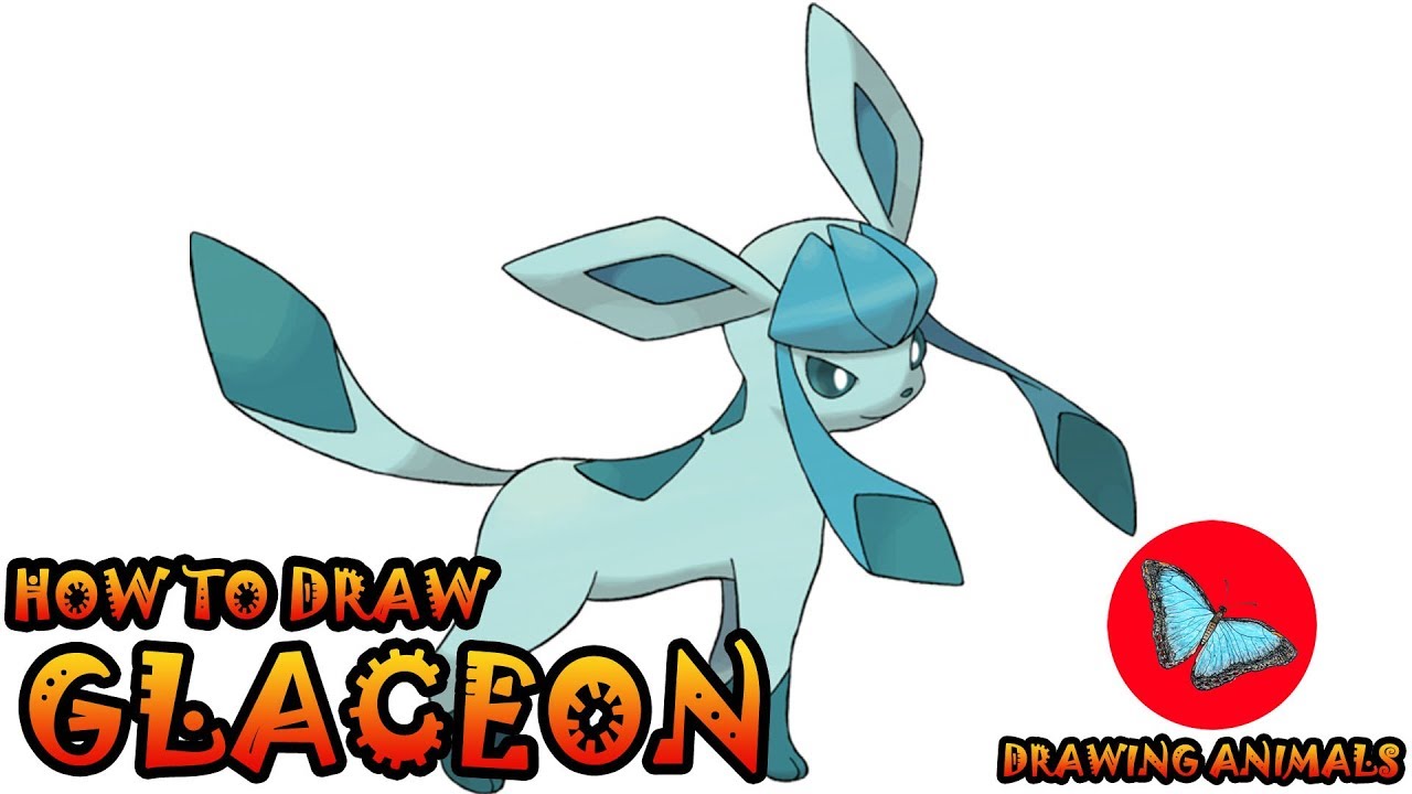 1280x720 How To Draw Glaceon Pokemon Drawing Animals
