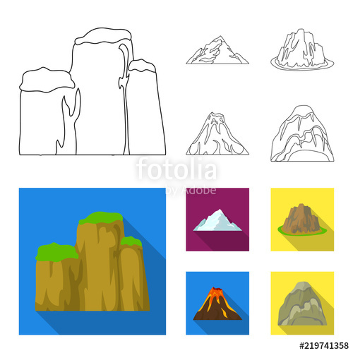 500x500 sheer cliffs, a volcanic eruption, a mountain with a beach