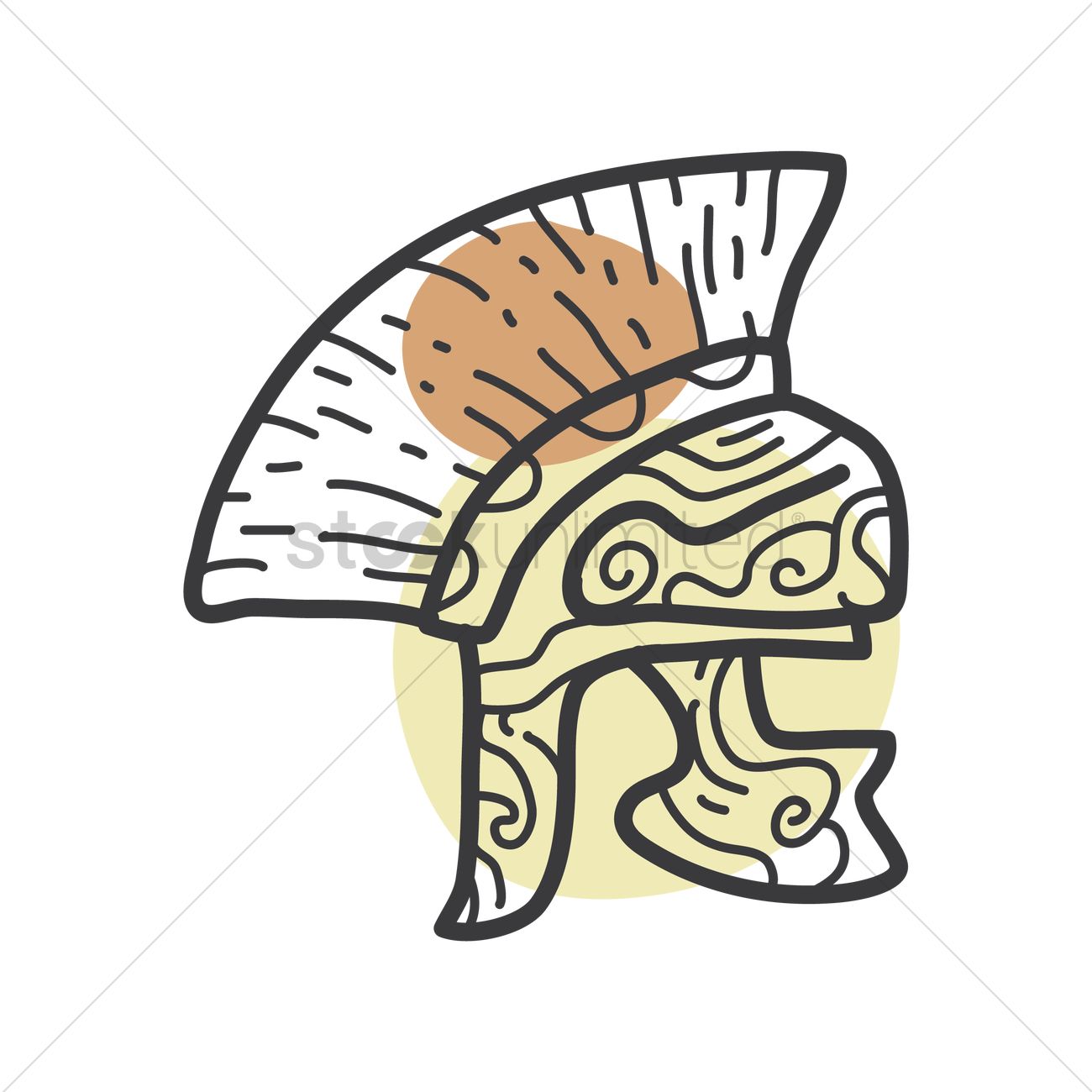 1300x1300 Gladiator Hat Vector Image