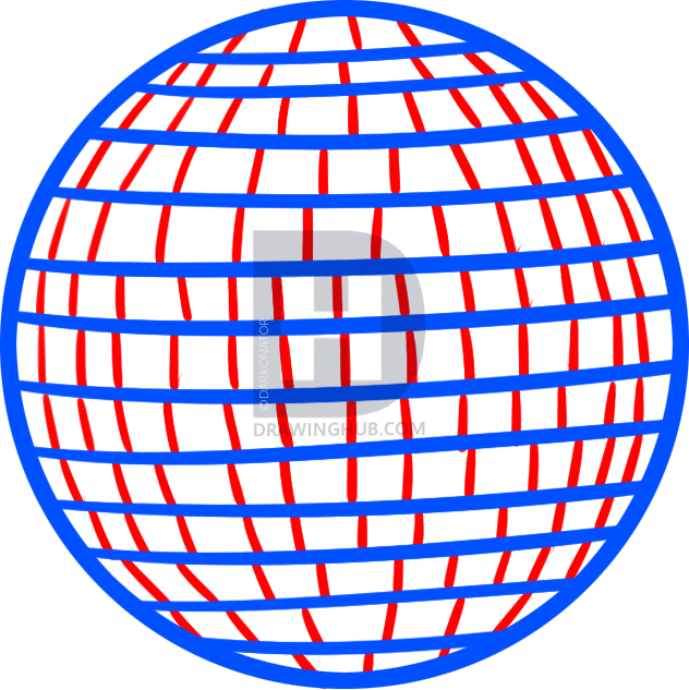 632x633 How To Draw A Disco Ball, Step