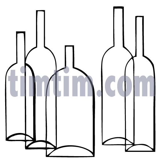 570x577 Free Drawing Of Bottles Bw From The Category Cooking Food