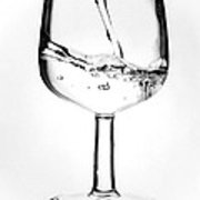 180x180 Wine Glass Of Water Art Print