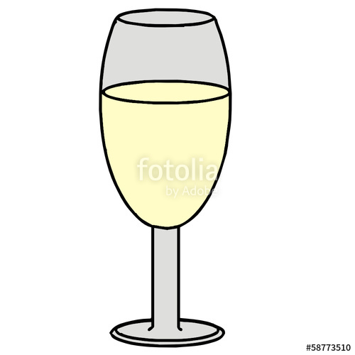 500x500 Vector Drawing Of A Wine Glass Stock Image And Royalty Free