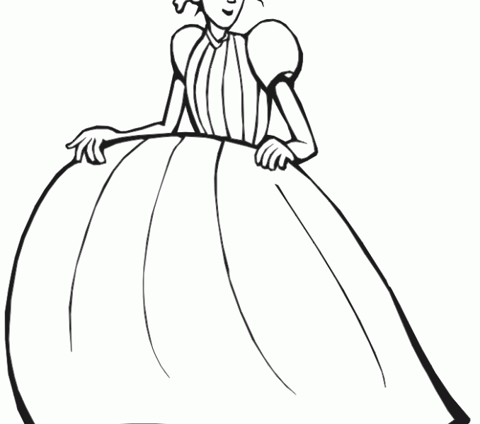 678x600 Glass Slipper Coloring