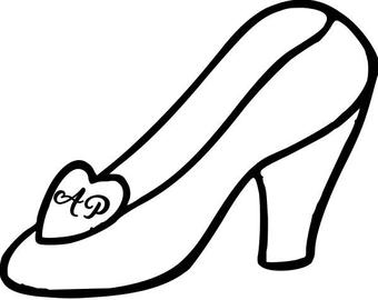 Glass Slipper Drawing | Free download on ClipArtMag