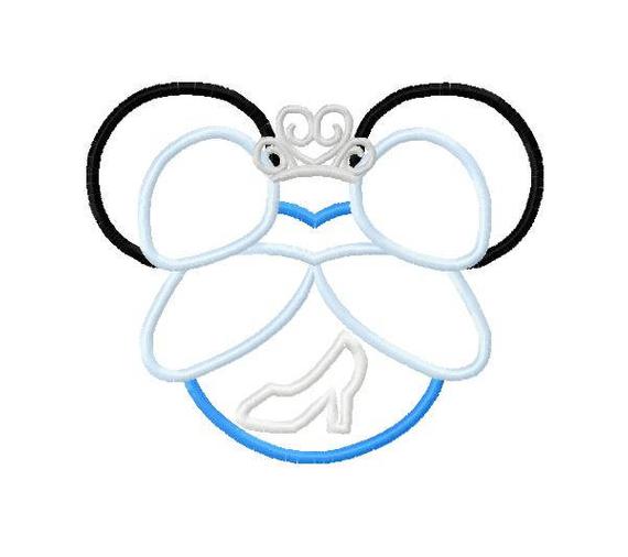 570x506 Character Inspired Mouse Princess Cinde With Tiara And Glass Etsy