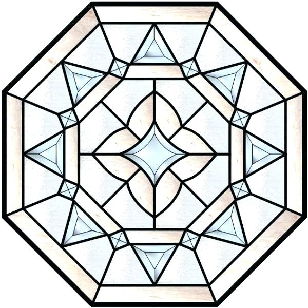 600x600 octagonal stained glass window name stained glass octagon inch