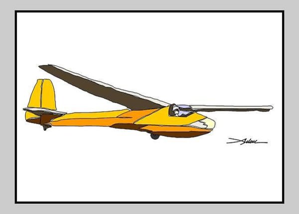 600x429 glider drawings fine art america