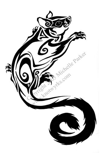 337x504 Who Would Have Thought Tribal Tattoos And Sugar Gliders Go Well