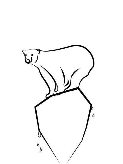 413x550 Global Warming Polar Bear Posters