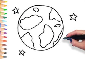 300x210 Easy Drawing Earth