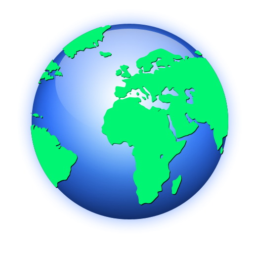 512x512 Simple Globe Drawing