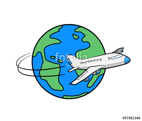 500x425 Travel Around The World, A Hand Drawn Vector Illustration