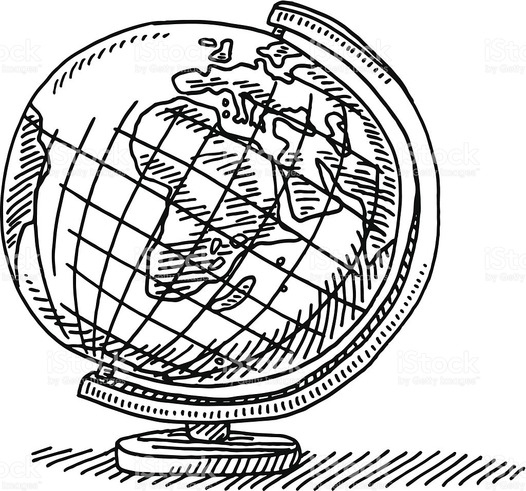 1024x957 Collection Of Free Geography Clipart Black And White Amusement