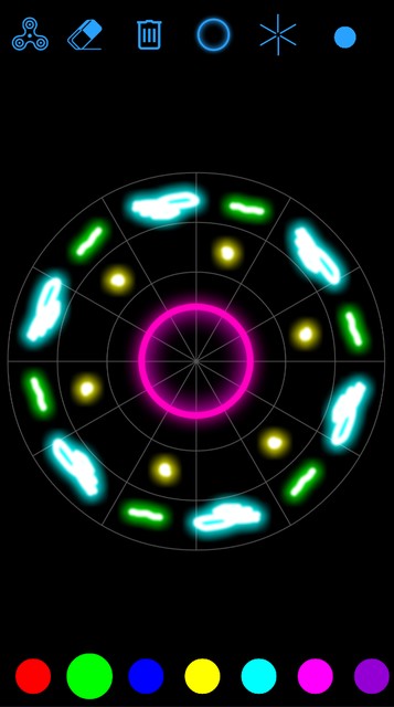 357x640 Glow Mandala Drawing And Spin For Android