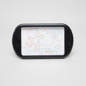 345x345 space glow luminous drawing board multicolour fun and entertaining