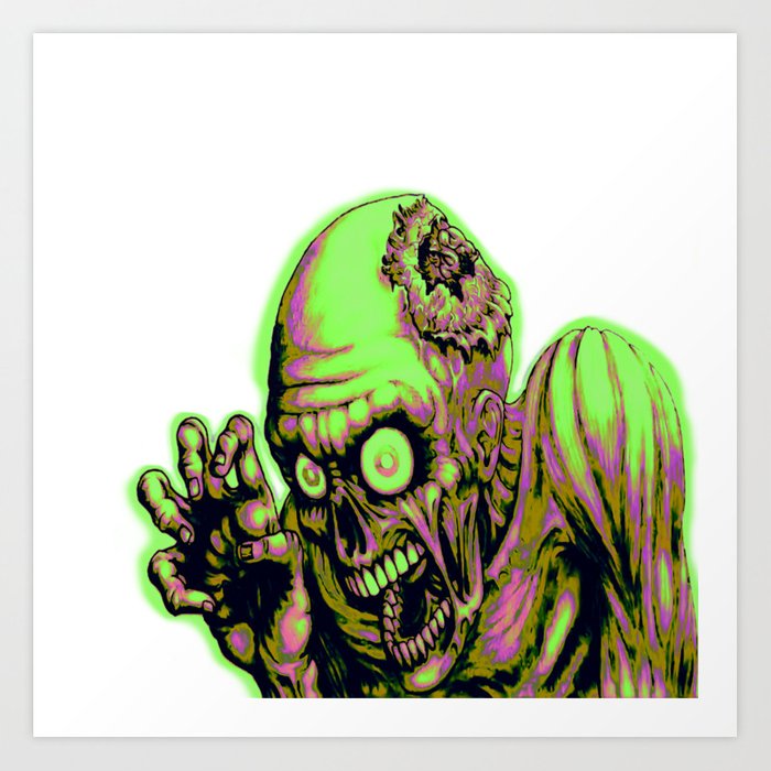 700x700 Zombie Glow Art Print