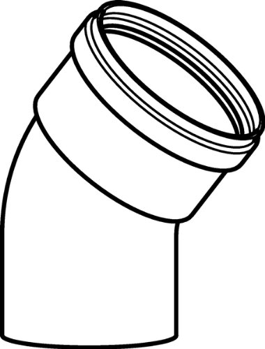 380x500 Glow Worm White Plume Management Kit Degree Bend