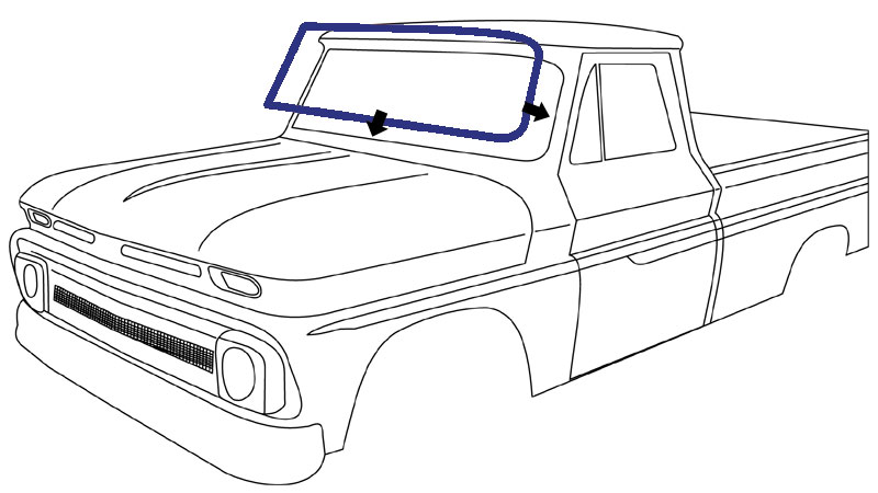 800x450 chevy gmc truck deluxe front windshield seal w trim
