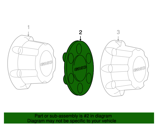 640x512 gmc hub cap camp chevrolet parts