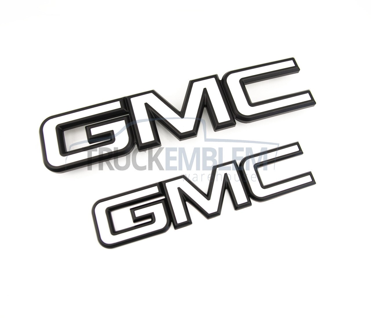 1280x1098 new custom gmc sierra black white grill tailgate