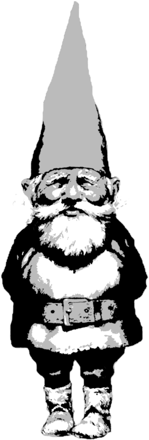 301x889 Hd Collection Of Free Gnome Drawing Smoking Download