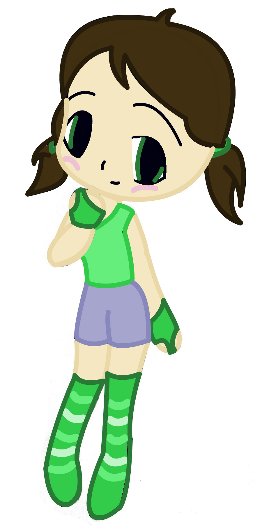 900x1800 Alyssah, The Go Green Girl A Manga Speedpaint Drawing