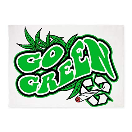 425x425 X Area Rug Marijuana Go Green Dispensary