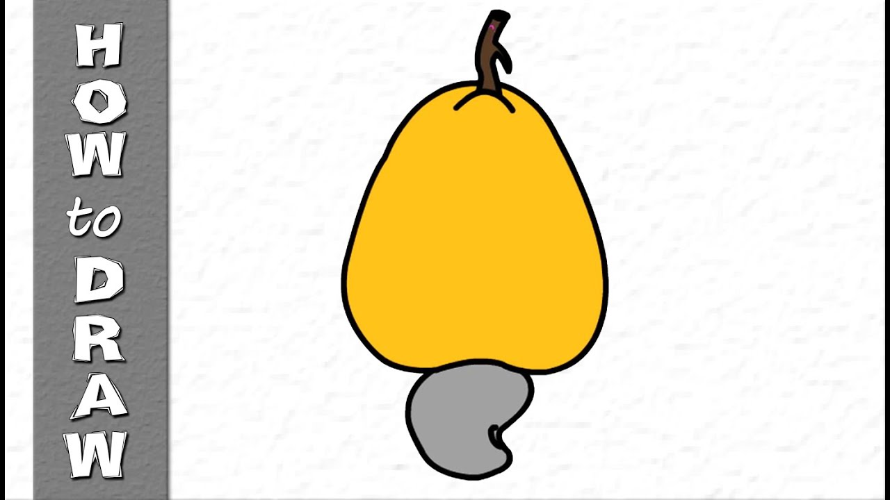 1280x720 kids educational web series how to draw a cashew fruit