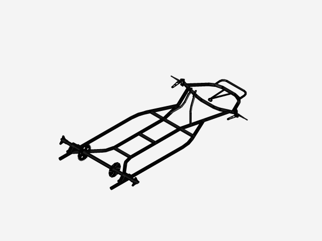 640x480 go kart frame cad model library grabcad