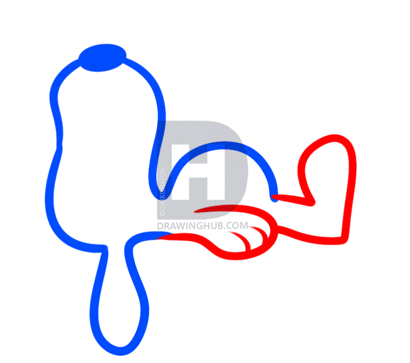 813x720 How To Draw Snoopy And Woodstock, Step