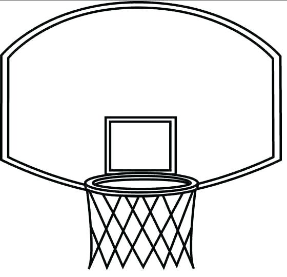 560x540 Basketball Goal Drawing