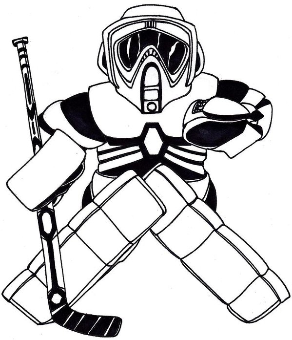 599x696 Goalie Speeder Art Print
