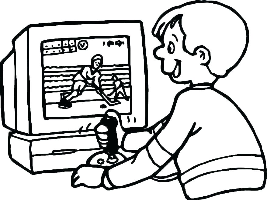 878x660 Hockey Coloring