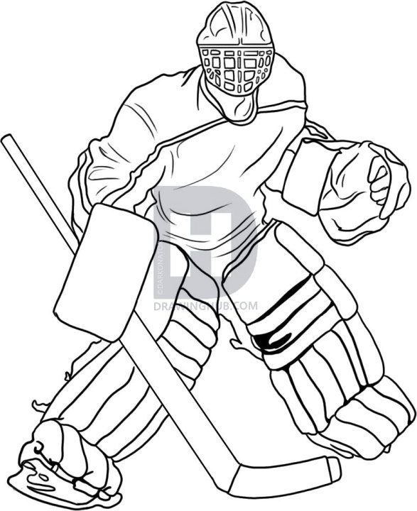 587x720 How To Draw A Goalie, Step