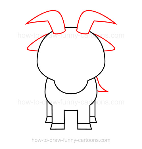 500x522 How To Draw A Goat