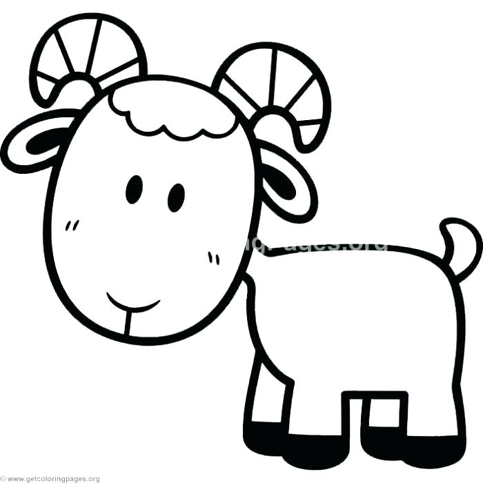 700x700 Coloring Pages Of Goats Goat Face Coloring Pages Goat Coloring