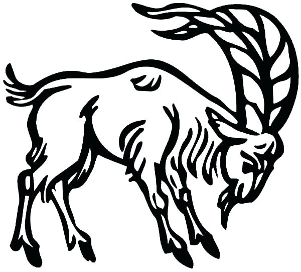 600x541 Coloring Picture Of A Goat Full Size Color It Coloring Picture