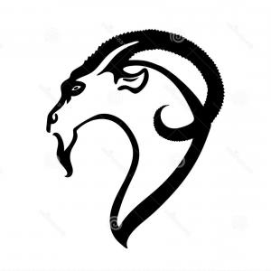 300x300 Goat Head Silhouette Logo Template Lazttweet