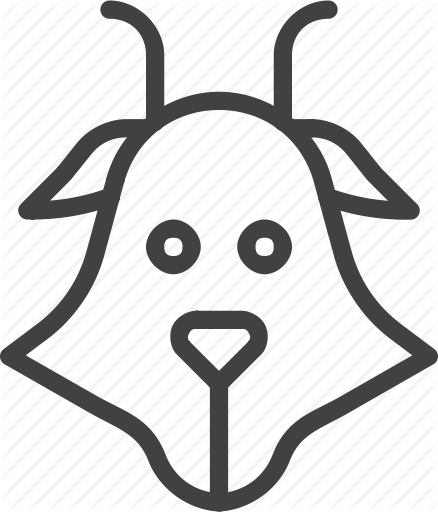 438x512 collection of free capricorn drawing goat head download on ui ex