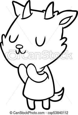 320x470 Cute Line Drawing Of A Goat