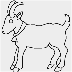 300x300 Goat Coloring Pages Luxury Baby Goat Line Drawing Coloring Pages