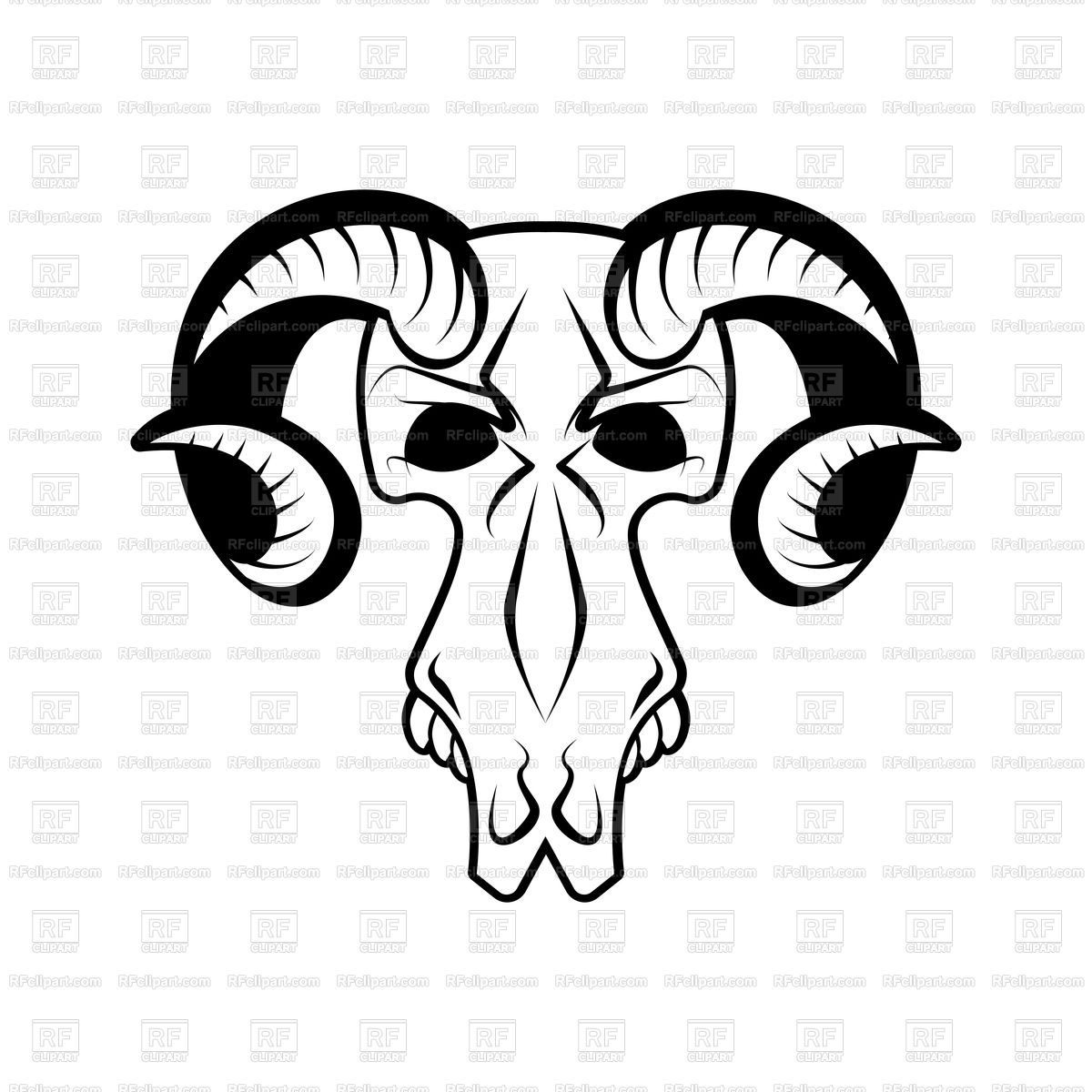 1200x1200 Ram Skull Isolated Vector Image Of Icons And Emblems Popaukropa