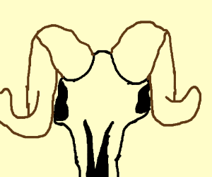 300x250 Goat Skull
