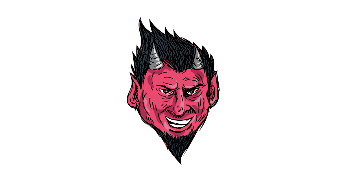 1200x630 demon horns goatee head drawing