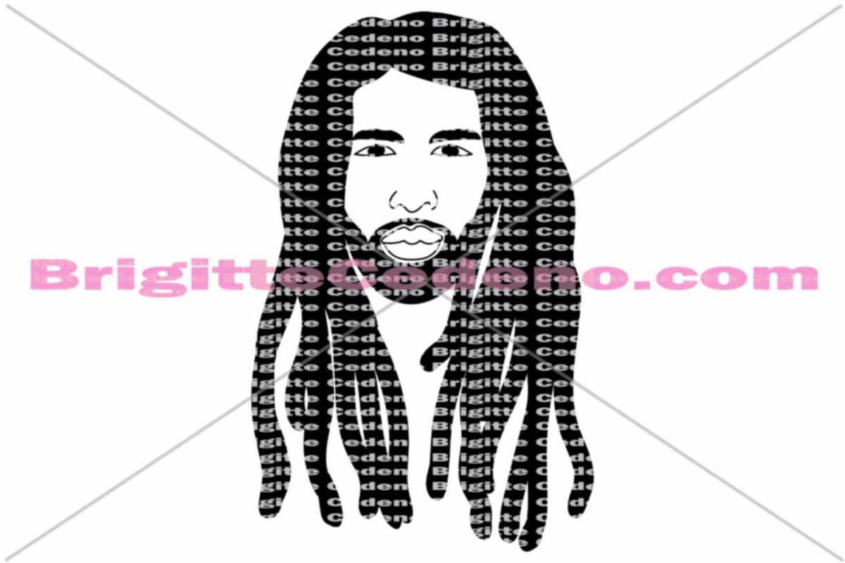 1200x800 rohan with a beard, mustache and goatee and long dreadlocks