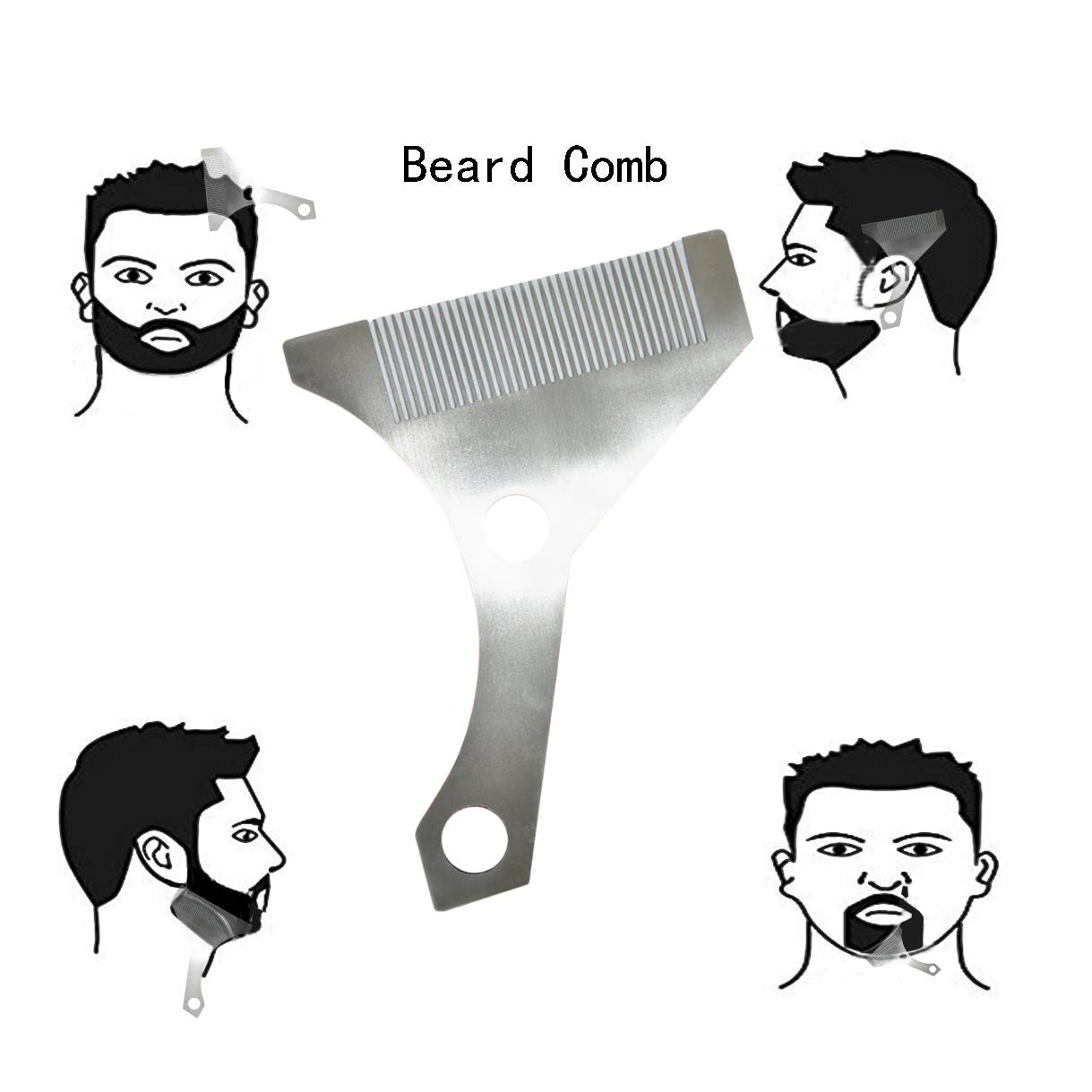 1219x1219 Markkeer Beard Shaping Styling Tool With Inbuilt